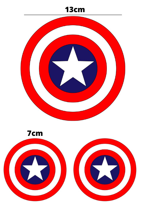 Shield Sticker | Shield Logo Helmet Sticker